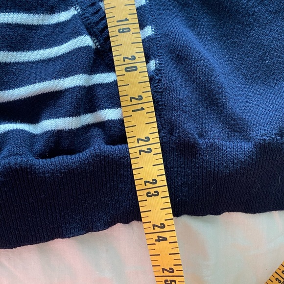 NAUTICAL XL Hooded pullover sweater navy stripe - Picture 7 of 9